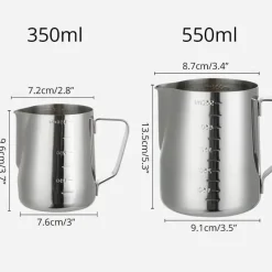 Tom Küche & Esszimmer-Aufschäumkrug aus Edelstahl – Latte Art Tool