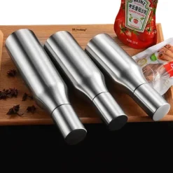 Tom Küche & Esszimmer-Auslaufsichere Ölflasche aus Edelstahl – Gewürzspender für die Küche