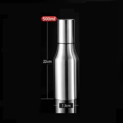 Tom Küche & Esszimmer-Auslaufsichere Ölflasche aus Edelstahl – Gewürzspender für die Küche