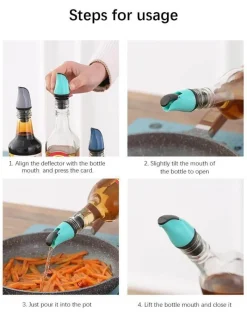 The Culinary Kit Küche & Esszimmer-Auslaufsichere Ölflasche mit automatischem Verschluss – Unverzichtbares Küchenzubehör