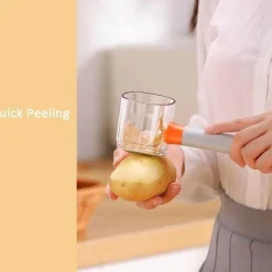 The Culinary Kit Küche & Esszimmer-Auslaufsicherer Gemüse- und Obstschäler – Einfache Aufbewahrungslösung für die Zubereitung