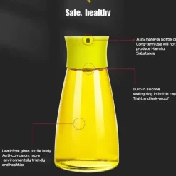 Tom Küche & Esszimmer-Auslaufsicherer Gewürzspender - 170 ml Öl-Sojasauce-Essigflasche