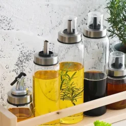 Tom Küche & Esszimmer-Auslaufsicherer Glasspender – langlebige Öl- und Essigflasche