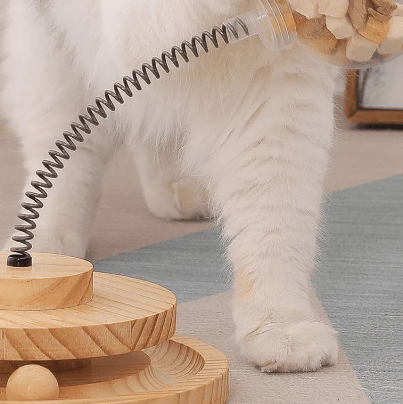 TailTrend Haustierspielzeug-Auslaufsicherer Puzzlebecher mit Food Ball-Utensilien für einfaches Essen unterwegs