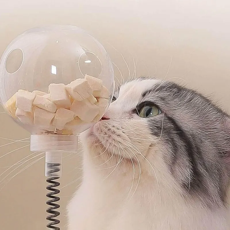 TailTrend Haustierspielzeug-Auslaufsicherer Puzzlebecher mit Food Ball-Utensilien für einfaches Essen unterwegs