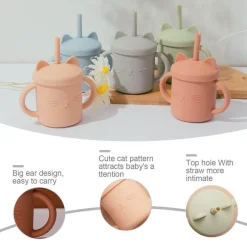 Kinder The Decor Haven Kinderwagen & Zubehör-Auslaufsicherer, süßer Baby-Futterbecher