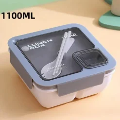 Tom Küche & Esszimmer-Auslaufsicheres Bento-Box-Set – Mikrowellengeeigneter Lebensmittelbehälter mit Geschirr