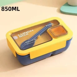 Tom Küche & Esszimmer-Auslaufsicheres Bento-Box-Set – Mikrowellengeeigneter Lebensmittelbehälter mit Geschirr