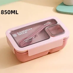 Tom Küche & Esszimmer-Auslaufsicheres Bento-Box-Set – Mikrowellengeeigneter Lebensmittelbehälter mit Geschirr