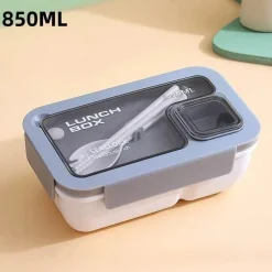 Tom Küche & Esszimmer-Auslaufsicheres Bento-Box-Set – Mikrowellengeeigneter Lebensmittelbehälter mit Geschirr