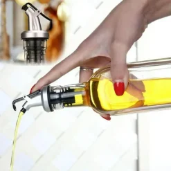 The Culinary Kit Küche & Esszimmer-Auslaufsicheres Ölspenderflaschen-Set – Behälter für Küchenspeiseöl