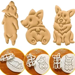 The Culinary Kit Küche & Esszimmer-Ausstechformen-Set für Hunde – Backformen für Hundeleckerlis