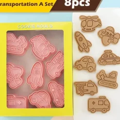 Tom Küche & Esszimmer-Ausstechformen-Set für technische LKWs – Fahrzeug-Backformen