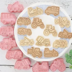 Tom Küche & Esszimmer-Ausstechformen-Set für technische LKWs – Fahrzeug-Backformen