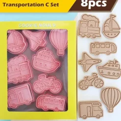 Tom Küche & Esszimmer-Ausstechformen-Set für technische LKWs – Fahrzeug-Backformen