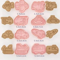 Tom Küche & Esszimmer-Ausstechformen-Set für technische LKWs – Fahrzeug-Backformen