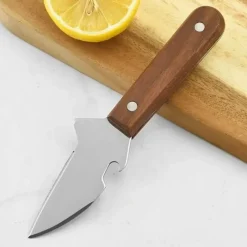 Tom Küche & Esszimmer-Austernmesser mit Holzgriff zum einfachen Öffnen von Meeresfrüchten
