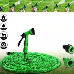 Adventure Basecamp Autopflege|Autozubehör-Ausziehbare Gartenschlauch-Sprühpistole – Easy Flow Bewässerungswerkzeug