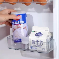 Space Savvy Küche & Esszimmer-Ausziehbare Kühlschrankregal-Organizer – 4-teiliges Trenner-Set für einfache Aufbewahrung