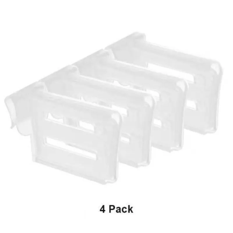 Space Savvy Küche & Esszimmer-Ausziehbare Kühlschrankregal-Organizer – 4-teiliges Trenner-Set für einfache Aufbewahrung