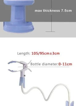 Kinder The Decor Haven Kinderwagen & Zubehör-Ausziehbarer Babyflaschenhalter-Clip – verstellbares Fütterungszubehör