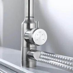 Tranquil Waters Badezimmer|Küche & Esszimmer-Ausziehbarer Regenwasser-Küchenhahn – Modernes Wasserfall-Design