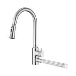 Tranquil Waters Badezimmer|Küche & Esszimmer-Ausziehbarer Regenwasser-Küchenhahn – Modernes Wasserfall-Design