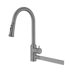 Tranquil Waters Badezimmer|Küche & Esszimmer-Ausziehbarer Regenwasser-Küchenhahn – Modernes Wasserfall-Design