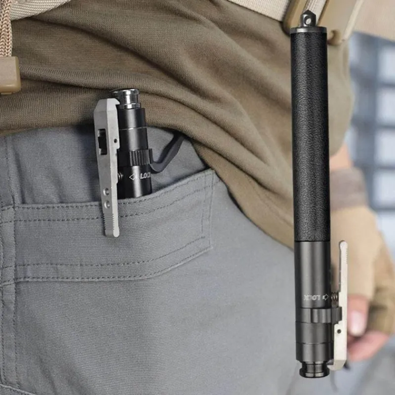 The Outdoor Vault Heimwerkzeuge|Outdoor & Garten-Ausziehbarer Selbstverteidigungsstock - Persönliches Schutzwerkzeug