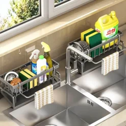 Space Savvy Küche & Esszimmer-Ausziehbarer Spülbecken-Organizer – Einfache Aufbewahrungslösung für die Küche