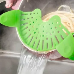 The Culinary Kit Küche & Esszimmer-Ausziehbarer Topftrichter-Abtropfständer – vielseitiges Küchenwerkzeug zum einfachen Abseihen