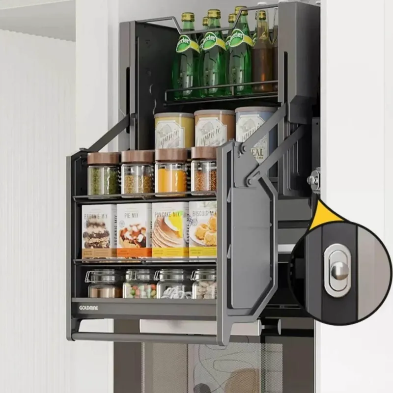 Space Savvy Küche & Esszimmer-Ausziehbares Küchenregal – Einfacher Schrank-Organizer