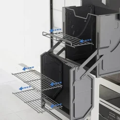 Space Savvy Küche & Esszimmer-Ausziehbares Küchenregal – Einfacher Schrank-Organizer