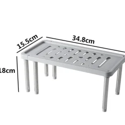 Space Savvy Küche & Esszimmer-Ausziehbares Schrank-Organizer-Regal – platzsparende Aufbewahrung in der Küche