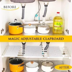 Tranquil Waters Badezimmer|Möbel-Ausziehbares Schrank-Organizer-Regal – platzsparende Aufbewahrungslösung