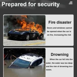 Roam Ready Autozubehör|Automobilindustrie-Auto-Fluchtwerkzeug - Notfall-Sicherheitshammer