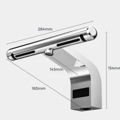 The Blissful Bath Badezimmer-Automatic Hand Dryer Faucet - 2-in-1 Hydro Jet Bathroom Fixture