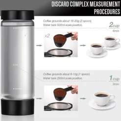 The Cozy Mug Küche & Esszimmer-Automatische Kaffeemaschine – Sauberes Tropfbrühsystem