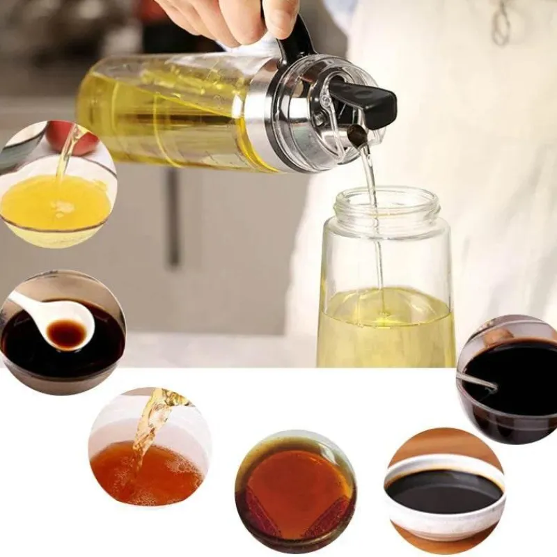 Tom Küche & Esszimmer-Auatische Ölflasche – langlebiger Sojasaucen-Essigspender