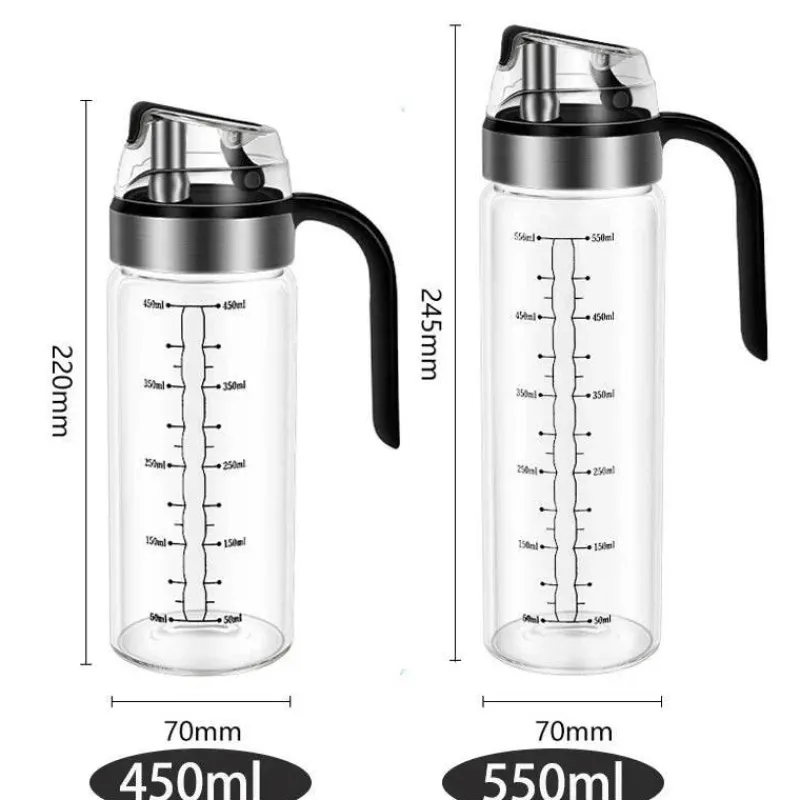 Tom Küche & Esszimmer-Auatische Ölflasche – langlebiger Sojasaucen-Essigspender