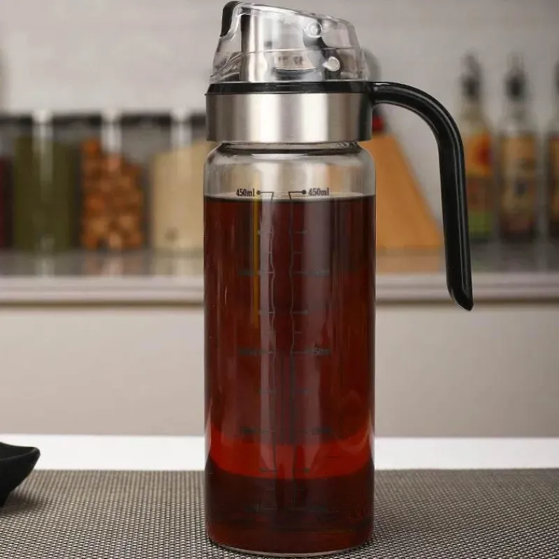 Tom Küche & Esszimmer-Auatische Ölflasche – langlebiger Sojasaucen-Essigspender