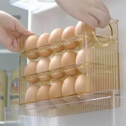 Space Savvy Küche & Esszimmer-Automatischer Eierhalter - Flip Storage Organizer