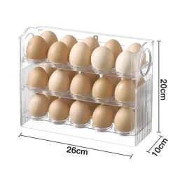 Space Savvy Küche & Esszimmer-Automatischer Eierhalter - Flip Storage Organizer