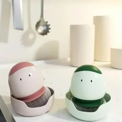 The Culinary Kit Küche & Esszimmer-Automatischer Flüssigkeitsspender, Spülbürste – Küchenreinigungswerkzeug