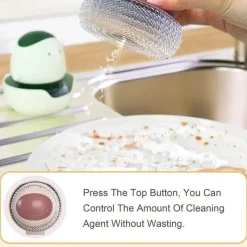 The Culinary Kit Küche & Esszimmer-Automatischer Flüssigkeitsspender, Spülbürste – Küchenreinigungswerkzeug