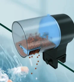 Furendo Haustierzubehör|Reinigungswerkzeuge Für Haustiere-Automatischer Futterspender für Aquarienfische – Timer-aktiviertes Gerät
