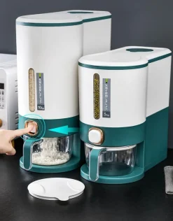 Space Savvy Küche & Esszimmer-Automatischer Getreidespender - Pressspender für einfache Anwendung