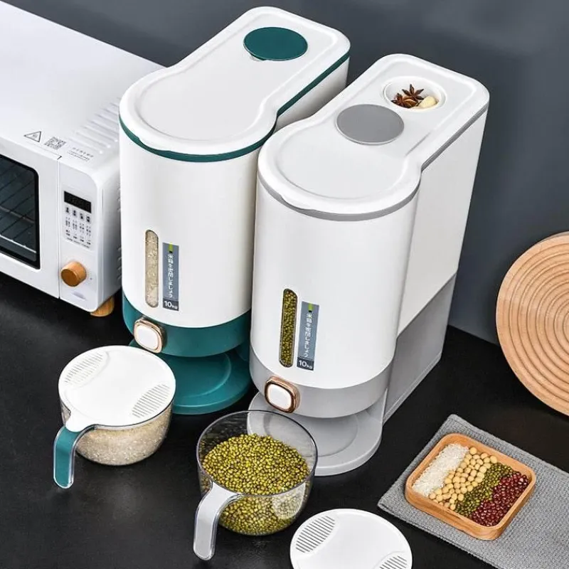 Space Savvy Küche & Esszimmer-Automatischer Getreidespender - Pressspender für einfache Anwendung