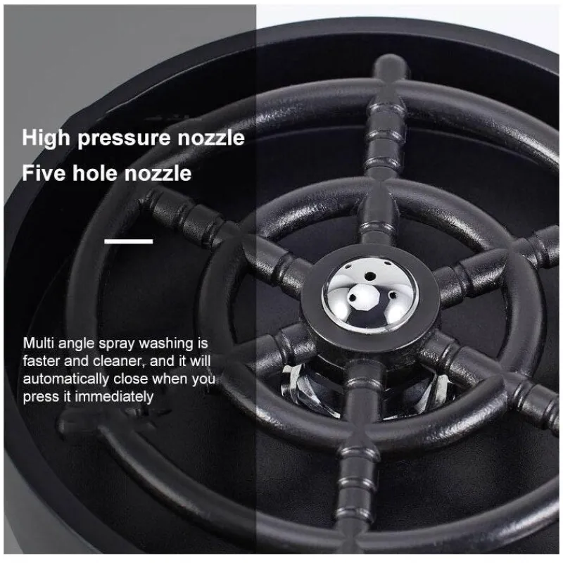 The Cozy Mug Küche & Esszimmer-Automatischer Gläserspüler - Spülwerkzeug für effiziente Reinigung