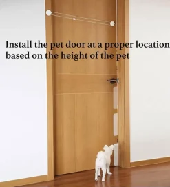 Comfort u0026 Style Haustierzubehör|Reinigungswerkzeuge Für Haustiere-Automatischer Haustiertüröffner – Bequemer und sicherer Zugang für Haustiere